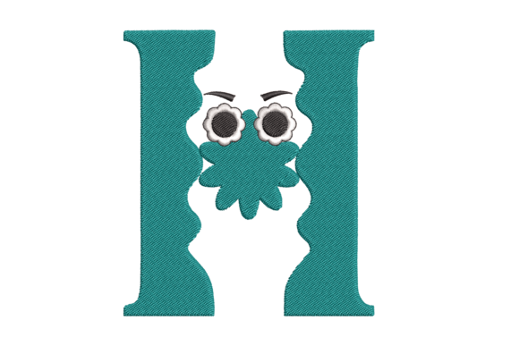 Alphabet Letter H: A Versatile Embroidery Pick for Boutique Apparel