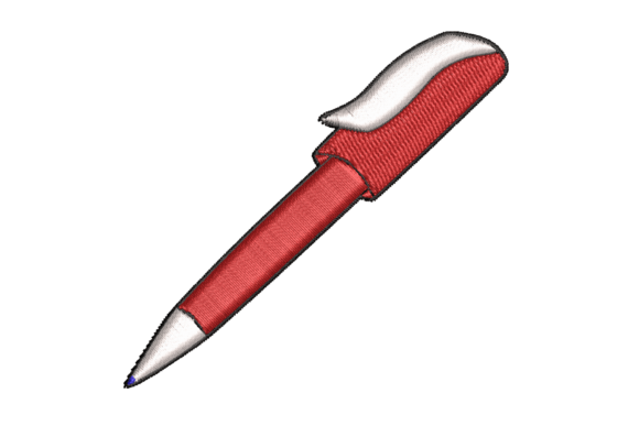 Ballpoint Pen: A Charming Embroidery Design for Personalized Gifts