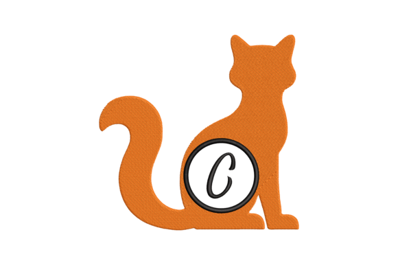Cat Letter C: A Seasonal Embroidery Gem