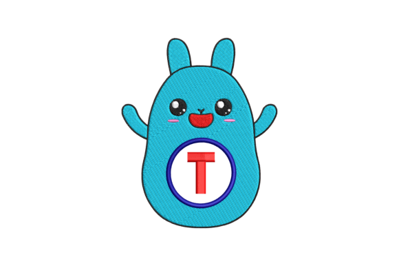 Cute Rabbit Letter T: A Whimsical Touch for Seasonal Crafts
