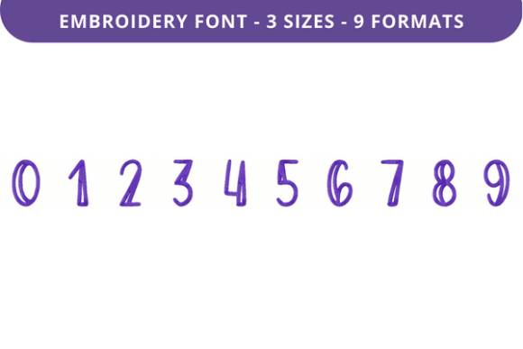 Ease My Mind Font 0 to 9 Review for Real Embroidery Projects