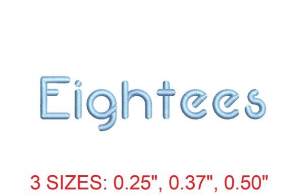 Eightees Font: A Nostalgic Touch for Versatile Embroidery Projects