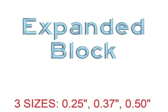 Expanded Block Font: A Designer’s Review for Boutique Sweatshirt Embroidery