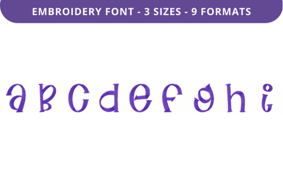 Flat Alfredo Font Uppercase A to I: A Designer’s Review for Boutique Sweatshirt Embellishment