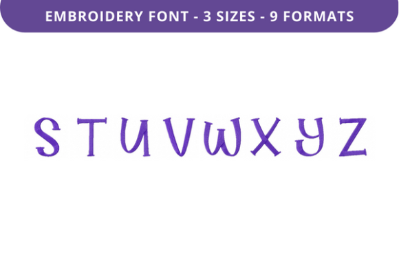 Flat Alfredo Font Uppercase S to Z – A Clean, Elegant Choice for Custom Embroidery