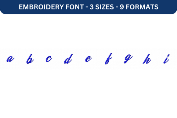 Jasmine and Green Tea Font a to I Review for Apparel Embroidery