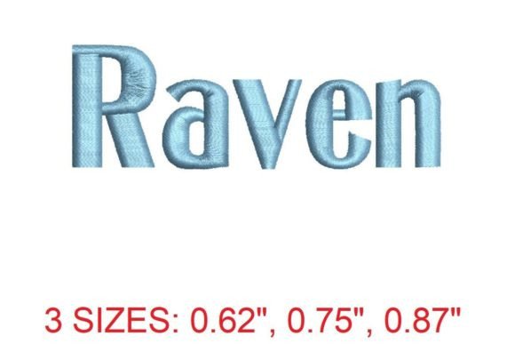 Raven Font: A Dark Beauty for Embroidery Designers