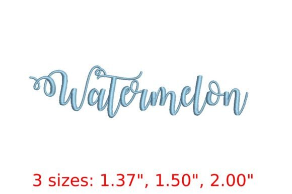 Watermelon Font: A Designer’s Real-World Embroidery Review